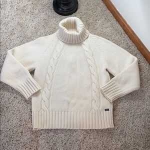 Elegant Cream Turtleneck Sweater